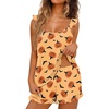 image:imageEkouaer Pajama for Women Set 2 Piece Lightweight Ruffle Pajamas  Soft Sexy Sleepwear Cami and Shorts Sleep Set Bridal Bridesmaid Pj SummerFall Sleep SetsOrangehalloween