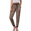 image:imageEkouaer Womens Jogger Pajamas Pants Soft Lounge Pj Bottoms with Pockets  Cozy Long Sleep PantsClassic Plaid PrintComfy Pj PantsCasual Loose Sport Yoga SweatpantsHome loungewear Festival GiftsBrown Leopard