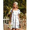 image:imageEkouaer Womens Nightgown Short Sleeve Night Gowns Soft Ruffled Sleep Shirt  Nightgowns for WomenV Neck Sleep DressShort NightgownPullover Soft Night DressRuffled SleepwearSummer T Shirt DressLine Florals