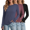 3pcs Black/ Navy Blue/ Wine Red