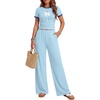 Light Blue-palm Tree