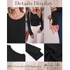 image:imageLong Sleeve Shirts for Women Thumb Hole Fitted Tops Thermal Layering Tees  Round Neck Thermal Undershirts Slim Fit Underwear Tops Casual Fall Outfits Trendy Y2K TShirts Work amp Going Out TopsBlack