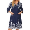 Navy Blue Flower