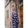 image:imageEkouaer Jumpsuits for Women Casual Summer Sleeveless Rompers Travel OutfitsBlueWhite Flower