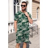 image:imageEkouaer Mens Pajamas Sets Shorts Soft Short Sleeve PjsCoconut Tree Green