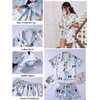 image:imageEkouaer Satin Pajama for Women Short Sleeve Silky Pj Short Sets Lounge SetBalloon Puppy