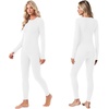 image:imageEkouaer Thermal Underwear for Women Long Johns Base Layer Winter ClothesWhite