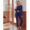 image:imageEkouaer Thermal Underwear for Women Long Johns Base Layer Winter ClothesWhite