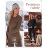 image:imageEkouaer Thermal Underwear for Women Long Johns Base Layer Winter ClothesWhite