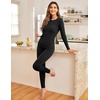 image:imageEkouaer Thermal Underwear for Women Long Johns Sets Lightweight Base LayerBlackGreyBeige