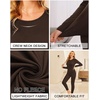 image:imageEkouaer Thermal Underwear for Women Long Johns Sets Lightweight Base LayerDark Brown