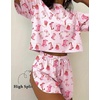 image:imageEkouaer Womens Pajama Sets Sexy Lounge Sets Side Split Short Pj SetsBowtie Boots