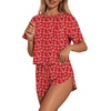 image:imageEkouaer Womens Pajama Sets Sexy Lounge Sets Side Split Short Pj SetsLittle Heart