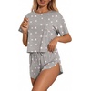 image:imageEkouaer Womens Pajama Sets Sexy Lounge Sets Side Split Short Pj SetsPink Star