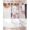 image:imageLong Sleeve Shirts for Women Thumb Hole Fitted Tops Thermal Layering TeesWhtie