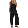 image:imageEkouaer Jumpsuits for Women Casual Summer Sleeveless Rompers Travel OutfitsBlack