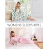 image:imageEkouaer 2 Pack Long Nightgowns for Women Long Sleeve Nightgown with PocketGreen Flowerpink Flower