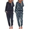 Navy Blue/Grey Star