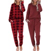 Wine Red/Red-black Plaid