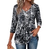 Black Grey Printed