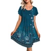 Blue Boho Flower