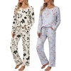 Black Floral  Blue Floral