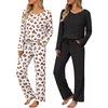 Geometric Diamond Polka Dots leopard-apricot&brown