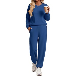 image:imageEkouaer 2 Piece Lounge Sets for Women Matching Jogger Pants Fall OutfitsDusty Blue