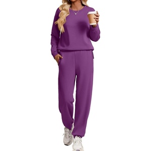 image:imageEkouaer 2 Piece Lounge Sets for Women Matching Jogger Pants Fall OutfitsPurple
