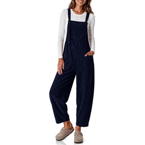 image:imageEkouaer Corduroy Overalls for Women Loose Fit Casual Fall JumpsuitsBlue