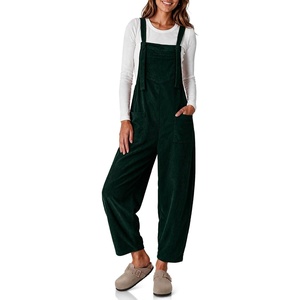 image:imageEkouaer Corduroy Overalls for Women Loose Fit Casual Fall JumpsuitsLake Green