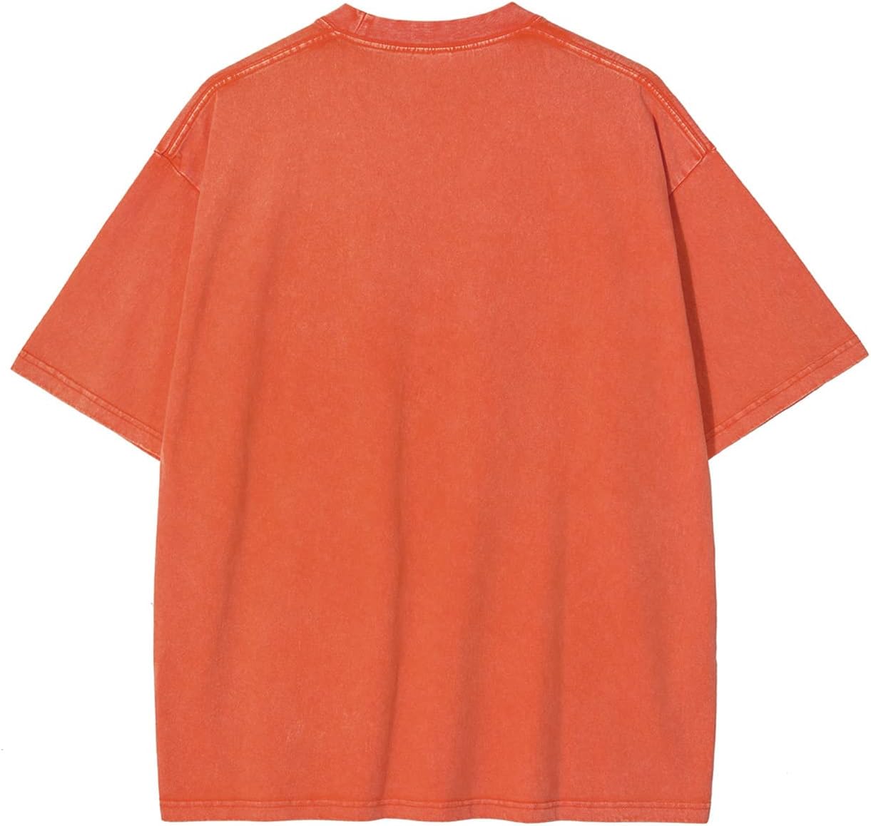 Aelfric Eden Mens Solid Tee 90s Vintage Oversized Shirts Streetwear Short Sleeve Casual Tops20orange