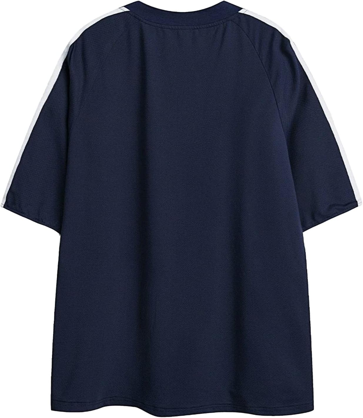 Aelfric Eden Oversized T Shirt Men 90s Shirt Unisex Streetwear Contrast Color Graphic Tees Casual Vintage Summer TopsA01blue