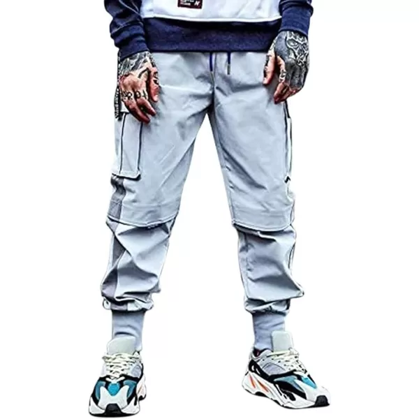 Aelfric Eden Causal Casual Cargo Pants with MultPocket Streetwear HikingPants for Men Hip Hop Sweatpants GrayAelfric Eden Causal Casual Cargo Pants with MultPocket Streetwear HikingPants for Men Hip Hop Sweatpants Gray