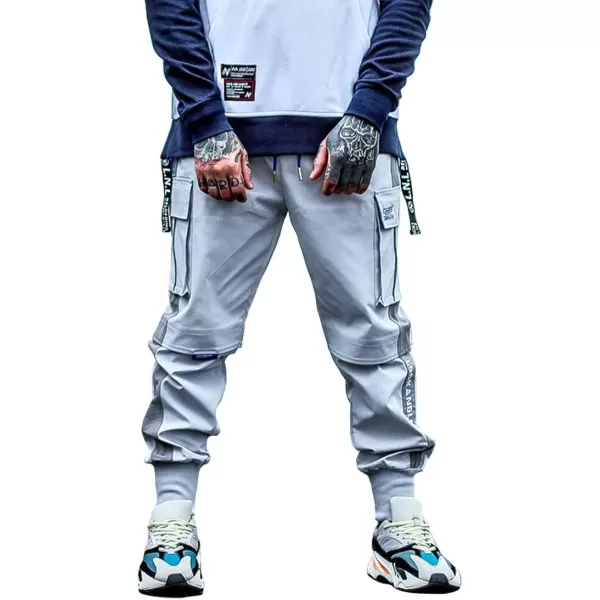 Aelfric Eden Causal Casual Cargo Pants with MultPocket Streetwear HikingPants for Men Hip Hop Sweatpants GrayAelfric Eden Causal Casual Cargo Pants with MultPocket Streetwear HikingPants for Men Hip Hop Sweatpants Gray