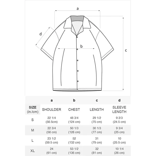Aelfric Eden Mens Vintage Oversized Shirts Unisex Streetwear Patchwork Casual ShortSleeveA2beige