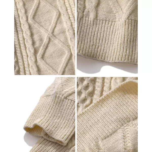 Aelfric Eden Oversized Knit Sweater Solid Vintage Pullover Sweater Unisex Woven Crewneck Knitted TopsCamel