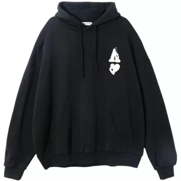 Aelfric Eden Star Graphic Y2k Hoodies Mens Oversized Zip Up Hoodies Aesthetic Womens Sweatshirt Hooded Pullover TopsA22black