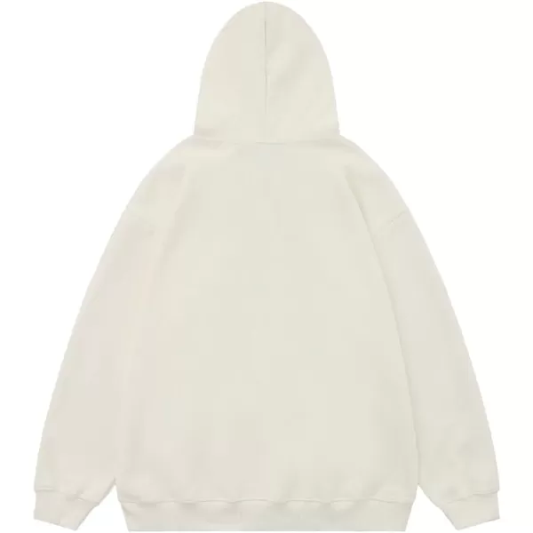 Aelfric Eden Star Hoodie Streetwear Trend Causal Loose Oversized Hooded Sweatshirts Pullover1756white