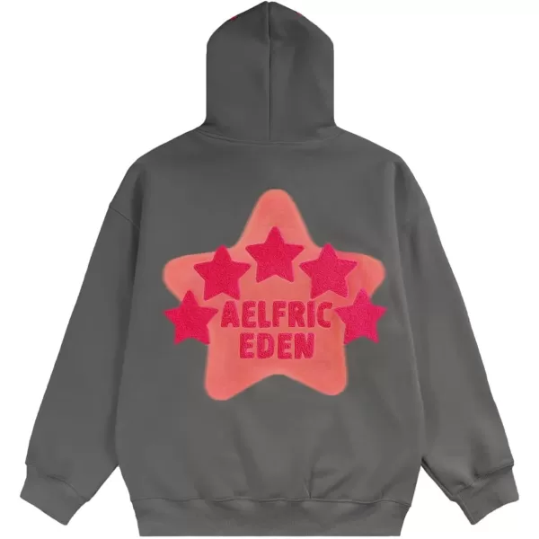 Aelfric Eden Star Hoodie Streetwear Trend Causal Loose Oversized Hooded Sweatshirts PulloverBb04dark Grey