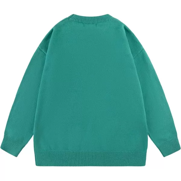 Aelfric Eden Womens Sweater Crewneck Sweater Vintage Oversized Sweater Fall Winter Fashion Casual Couple TopsA3green