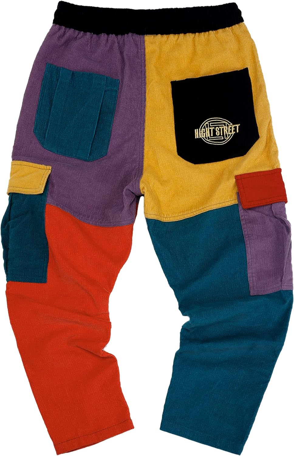 Aelfric Eden Mens Cargo Pants Patchwork MultiPockets Outdoor Fashion Casual Jogger Pants Streetwear with Drawstring01muticolor