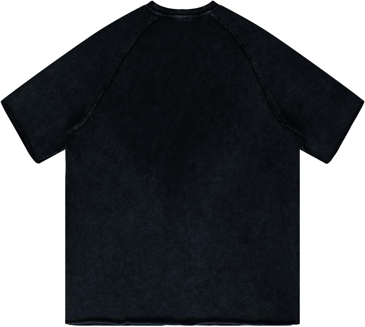Aelfric Eden Mens Solid Tee 90s Vintage Oversized Shirts Streetwear Short Sleeve Casual Tops21black