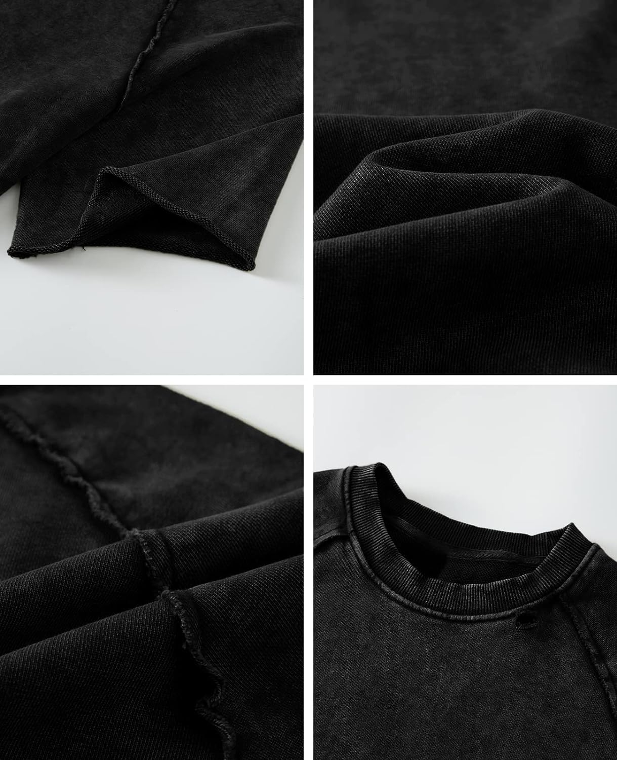 Aelfric Eden Mens Solid Tee 90s Vintage Oversized Shirts Streetwear Short Sleeve Casual Tops21black