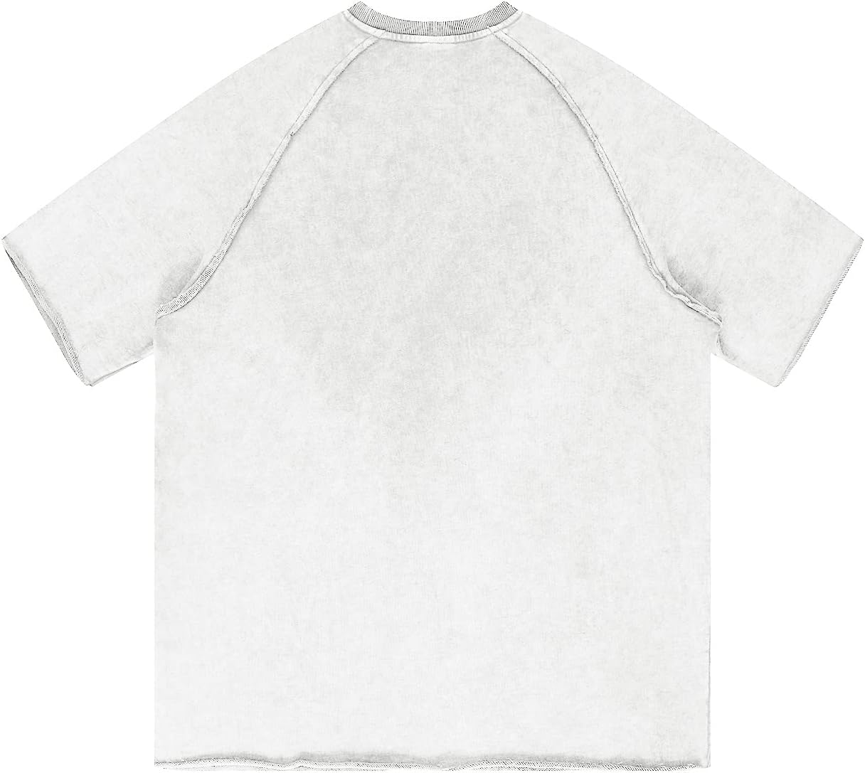 Aelfric Eden Mens Solid Tee 90s Vintage Oversized Shirts Streetwear Short Sleeve Casual Tops21white