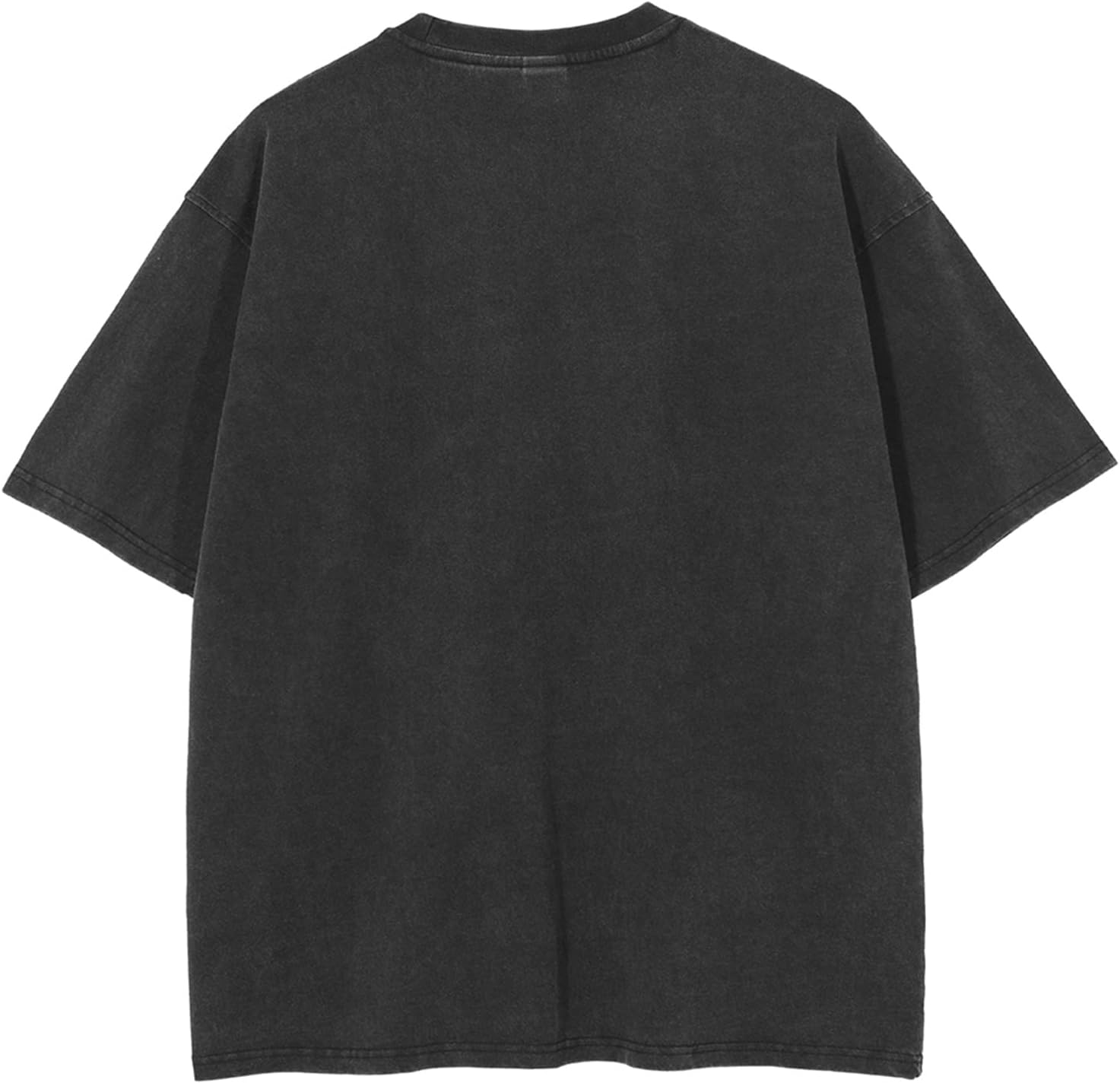 Aelfric Eden Mens Solid Tee 90s Vintage Oversized Shirts Streetwear Short Sleeve Casual TopsB6black
