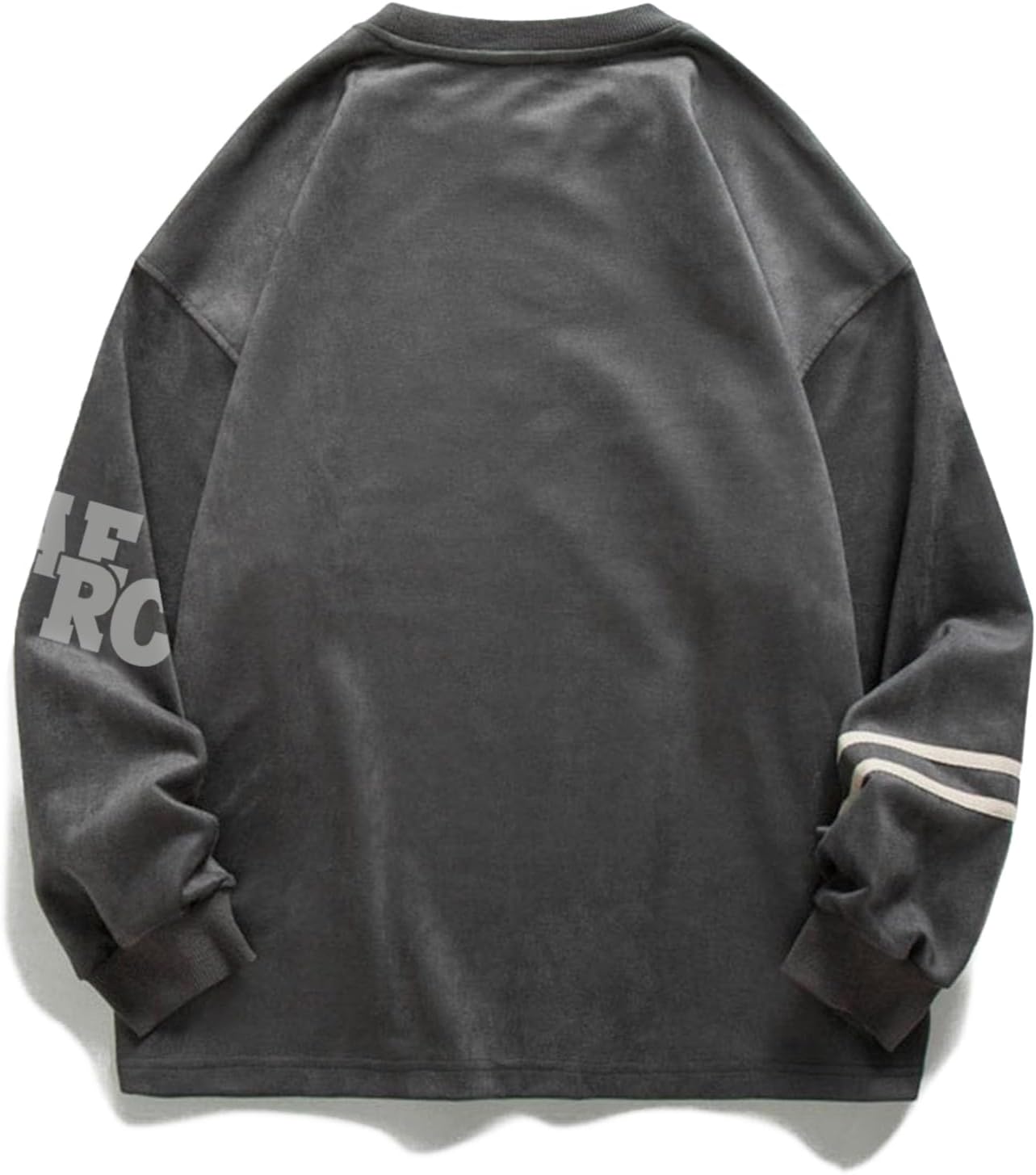 Aelfric Eden Oversized Crewneck Sweatshirts for Men Vintage Graphic Pullover Loose Fit Streetwear Long Sleeve TopGrey