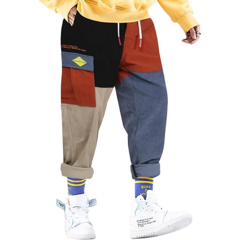 Aelfric Eden Mens Cargo Pants Patchwork MultiPockets Outdoor Fashion Casual Jogger Pants Streetwear with Drawstring02muticolor