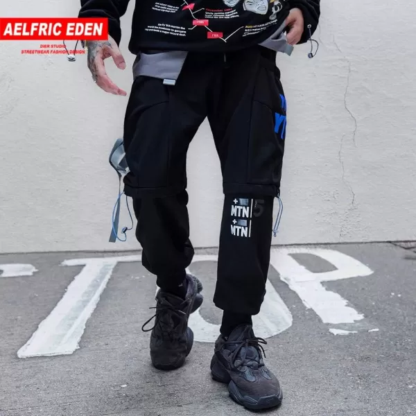 Aelfric Eden Mens Cargo Pants Detachable MultiPocket Joggers Sweatpants Casual Hip Hop Streetwear TechwearAelfric Eden Mens Cargo Pants Detachable MultiPocket Joggers Sweatpants Casual Hip Hop Streetwear Techwear