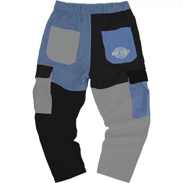 Aelfric Eden Mens Cargo Pants Patchwork MultiPockets Outdoor Fashion Casual Jogger Pants Streetwear with Drawstring05muticolor